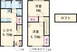 リバーサイド西山の間取り画像