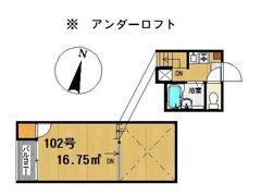 アイブルー天神南の間取り画像