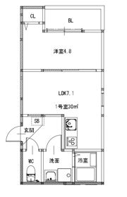 フォレスト草津南の間取り画像