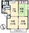 バリュージュヤシマC棟の間取り画像