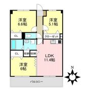 ジュネスホワイトの間取り画像
