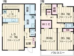 Koletあきる野の間取り画像