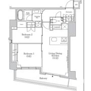 ザ・パークハビオSOHO市谷左内町の間取り画像