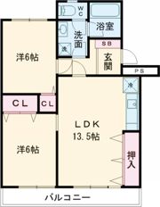 アリュール牧の間取り画像