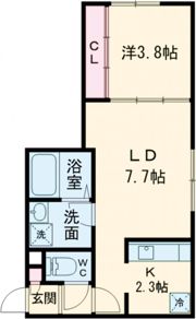 仮)千歳市清流2丁目APの間取り画像