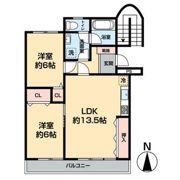 アリュール牧の間取り画像