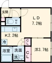 仮)千歳市清流2丁目APの間取り画像