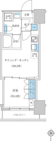 レジディア蒲田プレイスの間取り画像