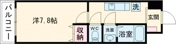 テリオ鶴崎の間取り画像