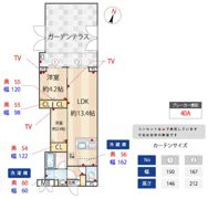 ZOOM蒲田EASTの間取り画像