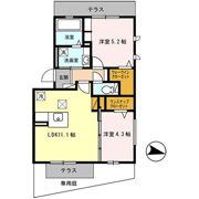 クレッセント・スクエア Ⅱの間取り画像