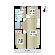 リブレス坂戸関間の間取り画像