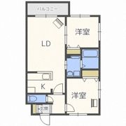 グランディールN21Westの間取り画像