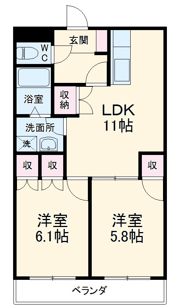 カーサラフロレスタの間取り画像