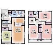 岩曽町貸戸建住宅の間取り画像