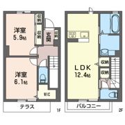 キルシェ ヴォーン Aの間取り画像