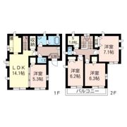 北山田戸建 Iの間取り画像