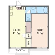 メゾン南台 Bの間取り画像