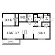 licorice B棟 B棟の間取り画像