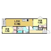 LECOCON八田の間取り画像