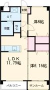 ヴィラ シャルムの間取り画像