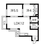 マンションオックスの間取り画像