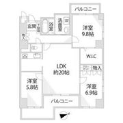 グランドヴュー島本の間取り画像