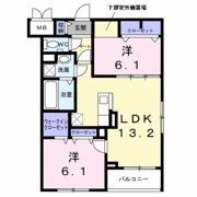 セレーナ オーヴェストの間取り画像