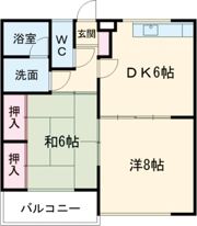 ハイツハツミAの間取り画像
