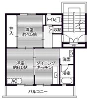 ビレッジハウス臼田第二1号棟の間取り画像