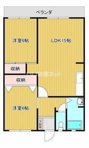 スカイコート大石町No．1の間取り画像