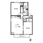 プルミエ徳聖 Cの間取り画像