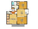KⅡコート六番館の間取り画像