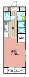 salice柳町(サリチェ）の間取り画像