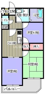 ベルヴィ西都賀の間取り画像