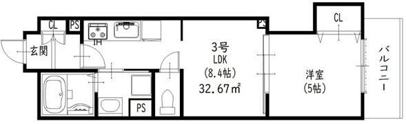 ラモーナ出口の間取り画像