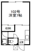 コーポ奈須の間取り画像