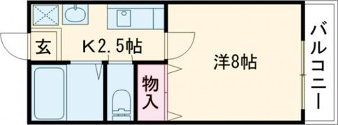イーストコート・一忠の間取り画像