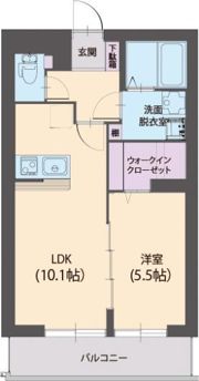 アミクール日野の間取り画像