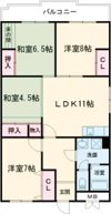 toU真美ケ丘の間取り画像