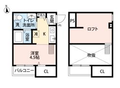 dormire箱崎の間取り画像