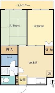 メゾンドブランの間取り画像