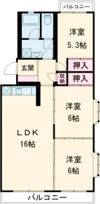 サンズ松江の間取り画像