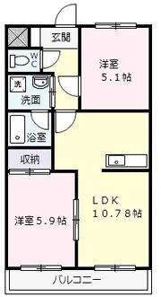 メゾンMAの間取り画像