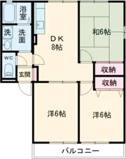 サンガーデンI Cの間取り画像