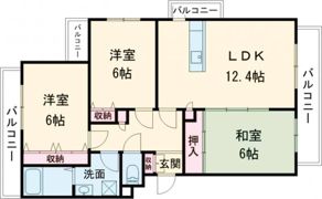 ルミエール合川の間取り画像