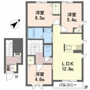シャーメゾンガーデンズ惣盛Bの間取り画像