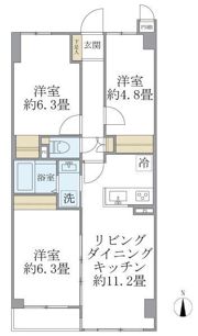 ISM武蔵浦和の間取り画像
