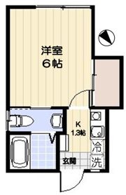 八成コーポの間取り画像