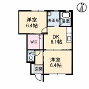 ウィングス緑井 B棟の間取り画像